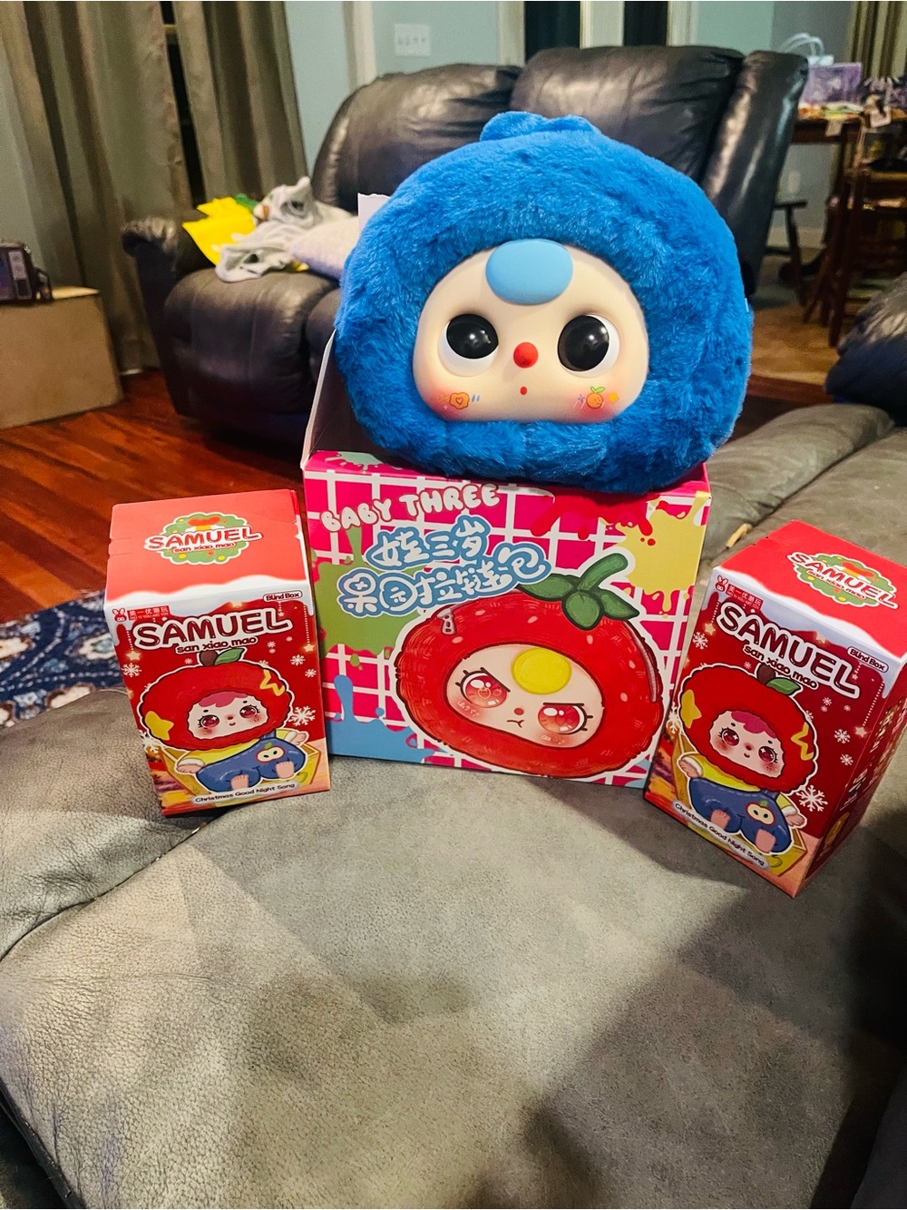 Bundle Baby Three and 2 Samuel Plush Toy - Blue